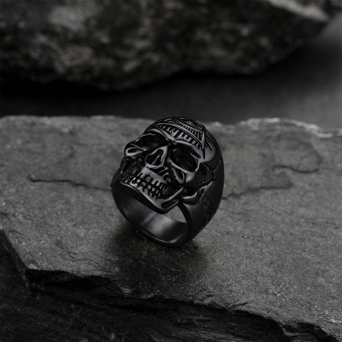 Eye of Providence Skull Ring for