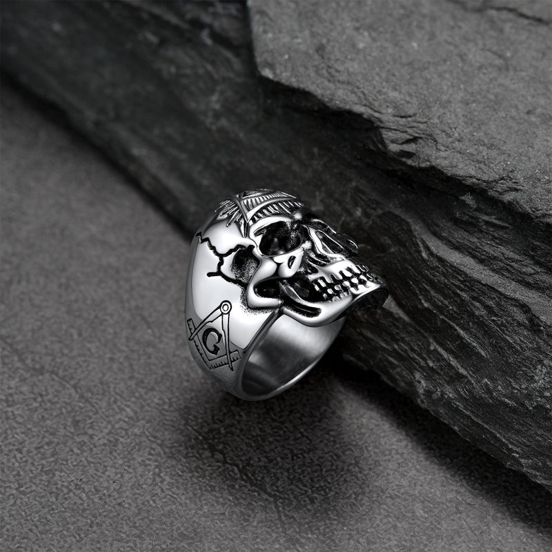 Eye of Providence Skull Ring for