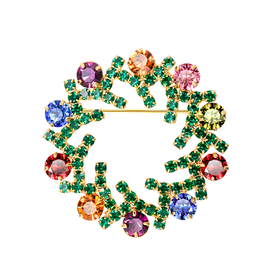 Flash Christmas Style Pins Clothing Bags Accessories