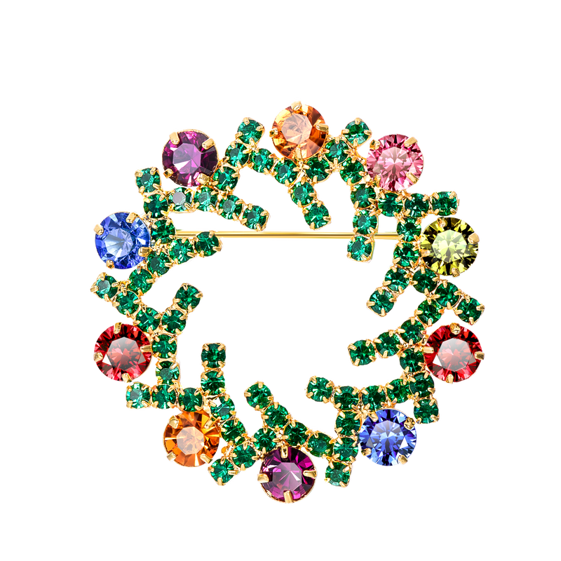 Flash Christmas Style Pins Clothing Bags Accessories