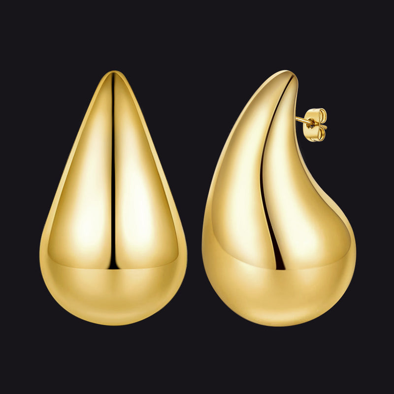 Water Droplets Stud Earrings for 10/20/30mm