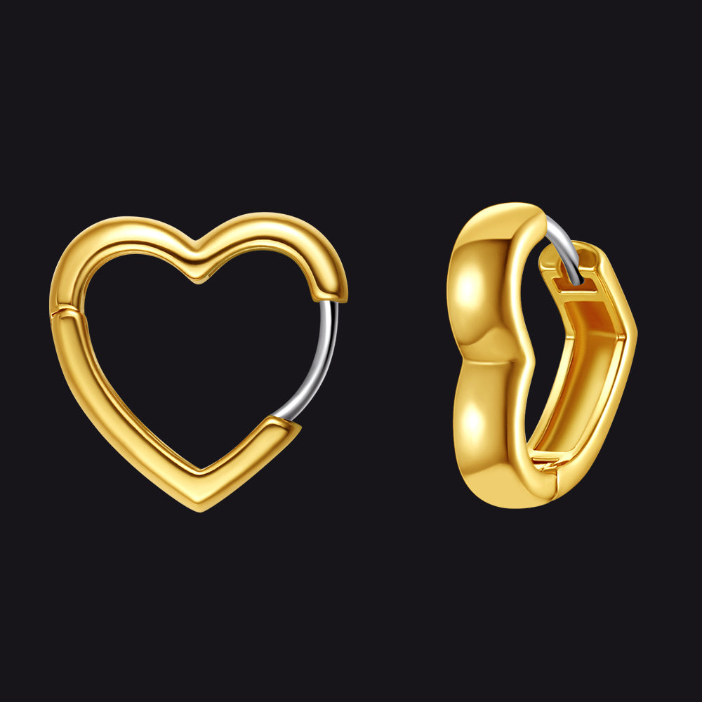 Dainty Heart-shaped Earrings for