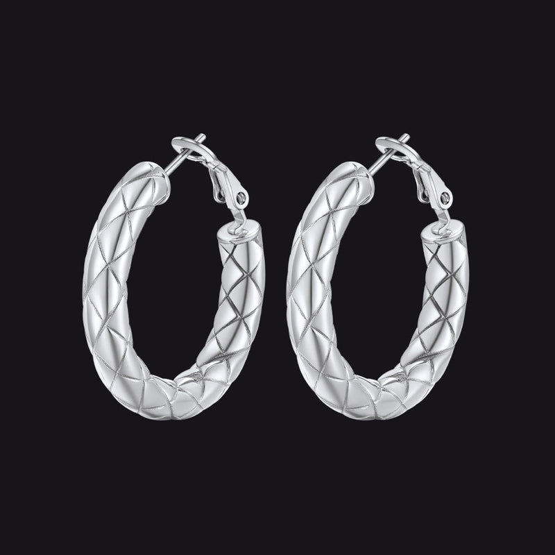 30/40/60/80mm Simple Oversized Hoops Earrings for