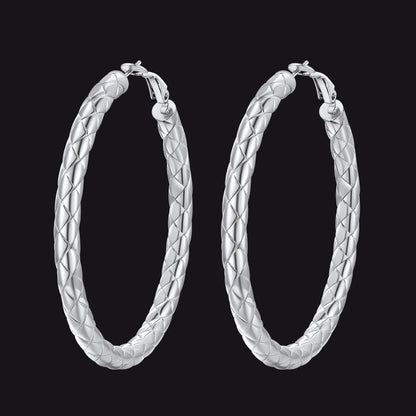 30/40/60/80mm Simple Oversized Hoops Earrings for