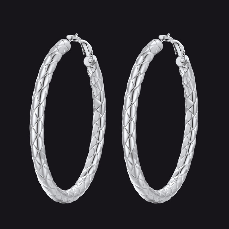 30/40/60/80mm Simple Oversized Hoops Earrings for