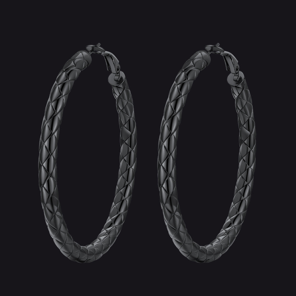 30/40/60/80mm Simple Oversized Hoops Earrings for