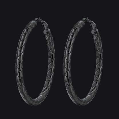 30/40/60/80mm Simple Oversized Hoops Earrings for
