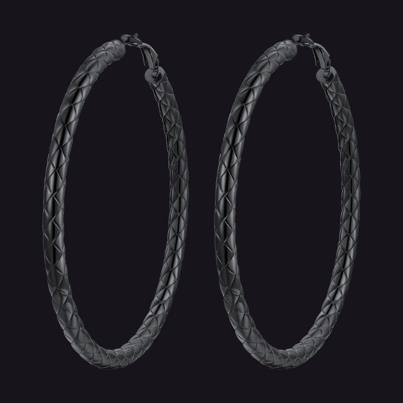 30/40/60/80mm Simple Oversized Hoops Earrings for