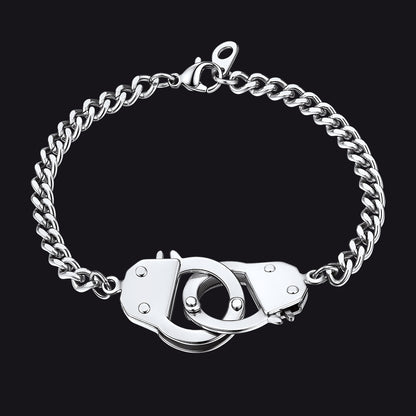 4mm Handcuff Chain Bracelet for Stainless Steel