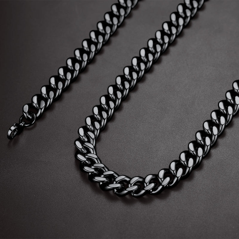 Sturdy Cuban Chain Necklace for 5/7/9/12mm Width