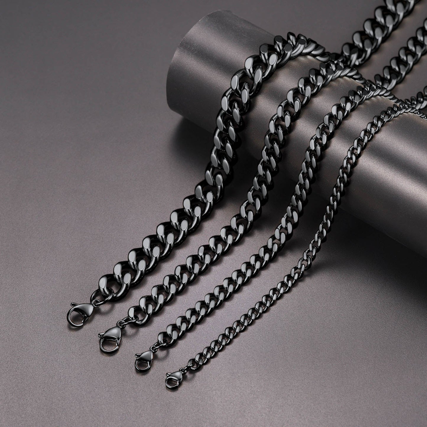 Sturdy Cuban Chain Necklace for 5/7/9/12mm Width