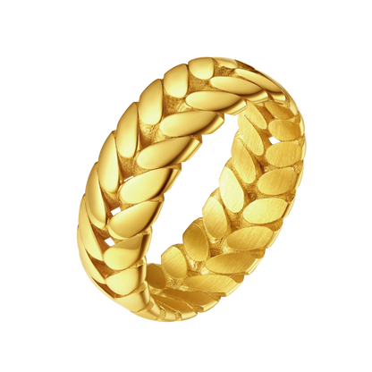 Flash Dainty Wheat Thumb Band Ring for