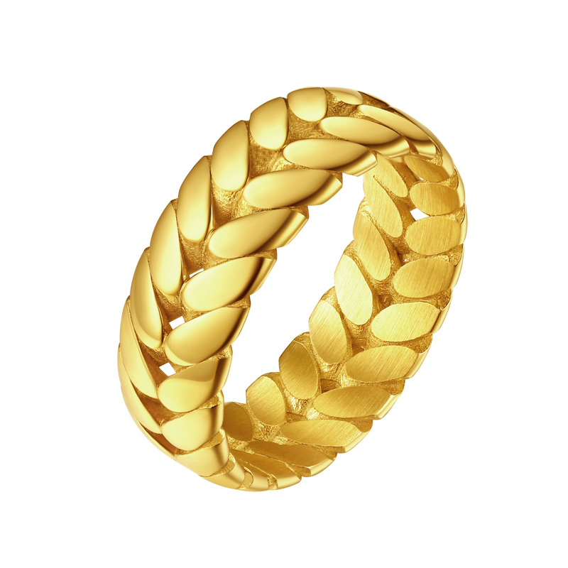 Flash Dainty Wheat Thumb Band Ring for