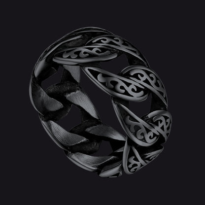 Celtic Cuban Chain Ring for Stainless Steel