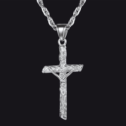 Jesus Cross Crucifix Necklace for