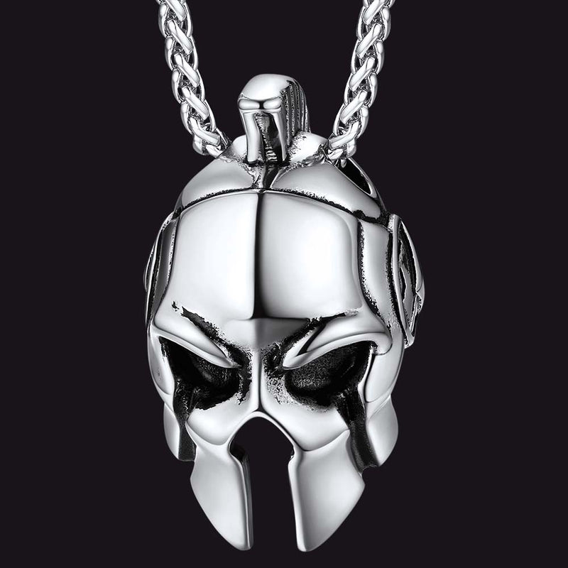 Flash Spartan Helmet Pendant Necklace Greece Jewelry for