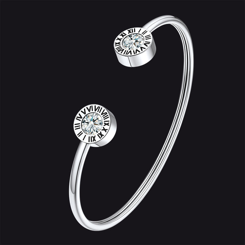 Roman Numerals Birthstone Bracelets for