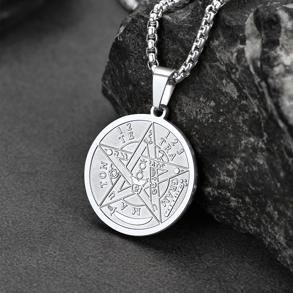 Seal of Solomon Medal Pentagram Amulet Necklace