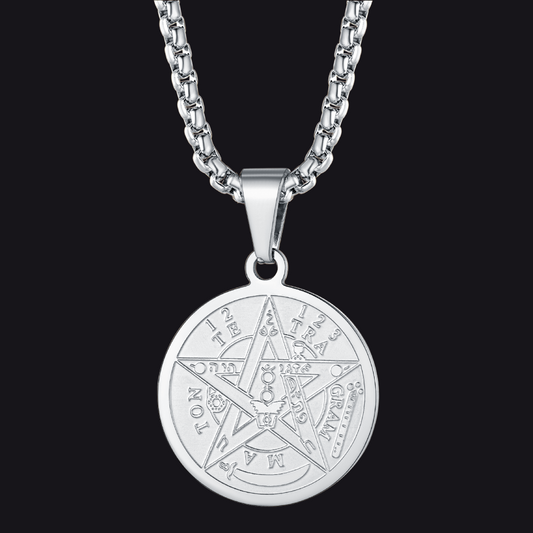Seal of Solomon Medal Pentagram Amulet Necklace