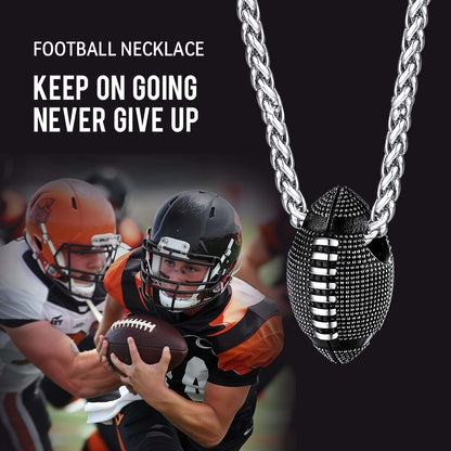 American Football Pendant Necklace for Sport Fans