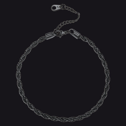 Stainless Steel Twisted Rope Chain Ankle Bracelet for Gift for Mom