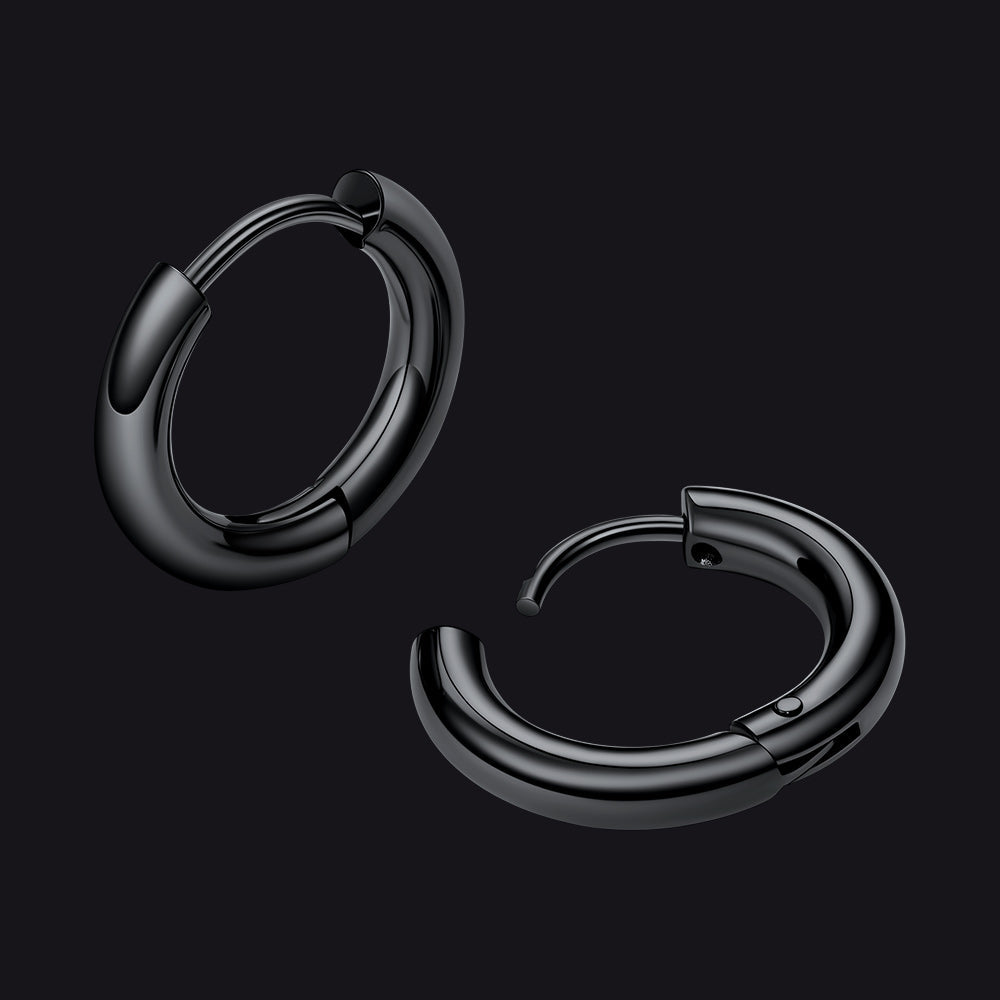 Simple 10mm Hoop Earrings for