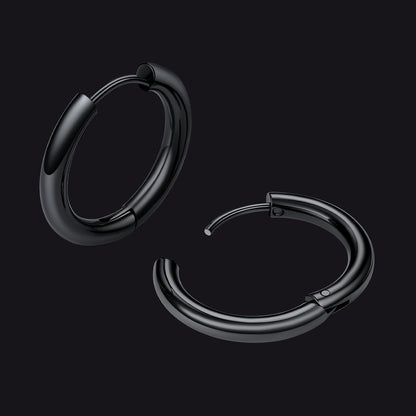 Simple 10mm Hoop Earrings for