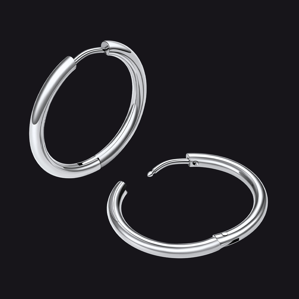 Simple 10mm Hoop Earrings for