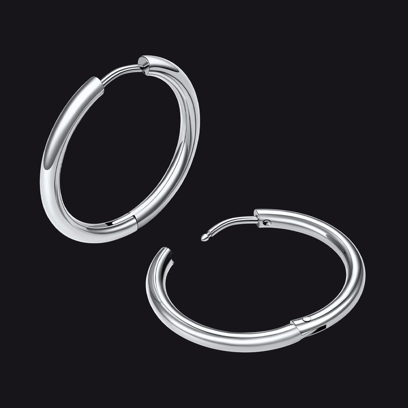 Simple 10mm Hoop Earrings for
