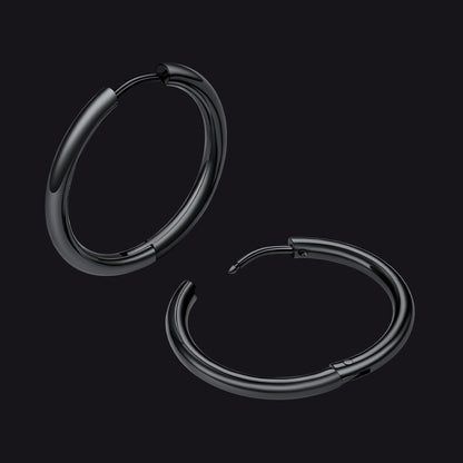 Simple 10mm Hoop Earrings for