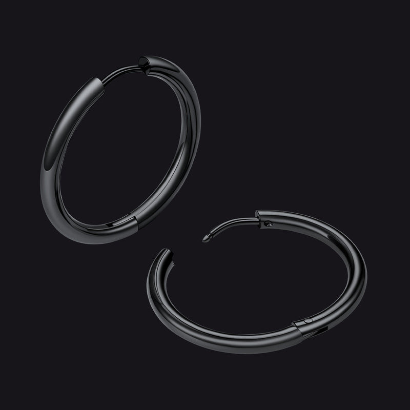 Simple 10mm Hoop Earrings for