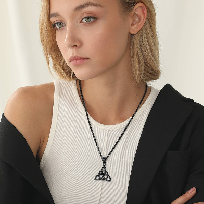 Irish Celtic Knot Pendant Necklace for