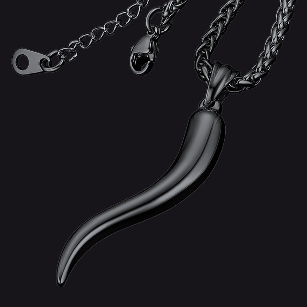 Cornicello Italian Horn Necklace Amulet Pendant