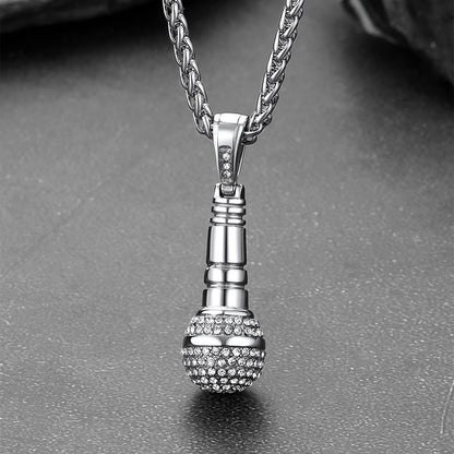 Rock Music Microphone Necklaces for Teens