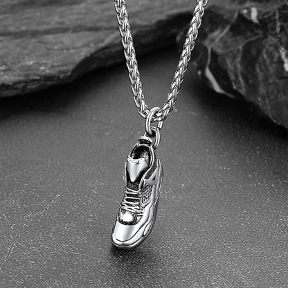 Sport Shoe Sneaker Necklace Pendant for
