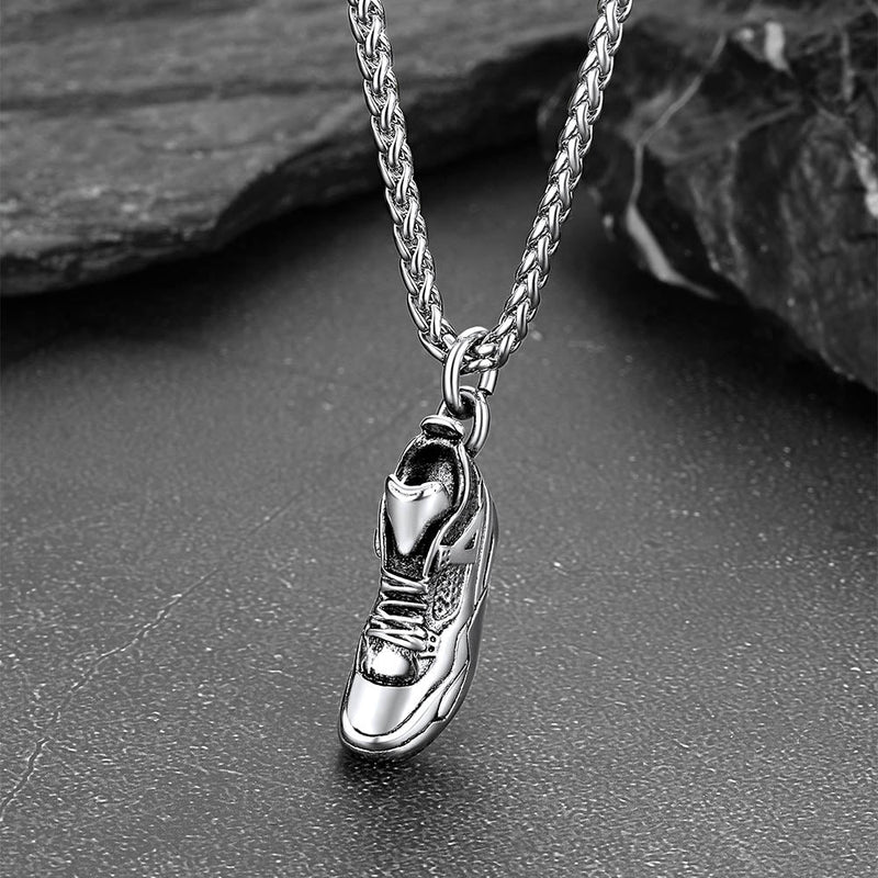 Sport Shoe Sneaker Necklace Pendant for