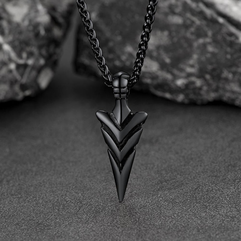 Spear Arrowhead Necklace Pendant for