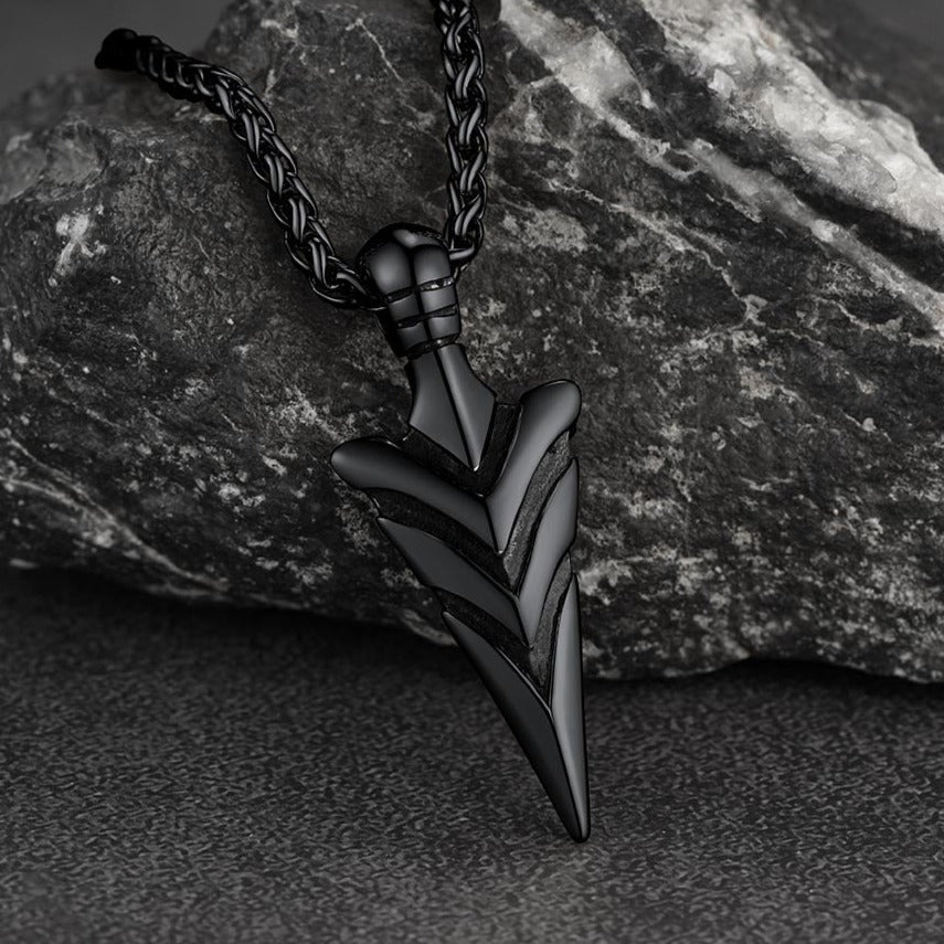 Spear Arrowhead Necklace Pendant for
