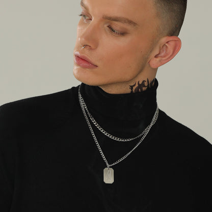 Custom Baseball Jersey Number Dog Tag Necklace for Sport