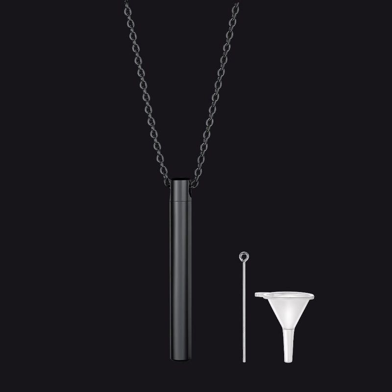 Engraved Bar Urn Necklace for Keepsake Memorial Jewelry