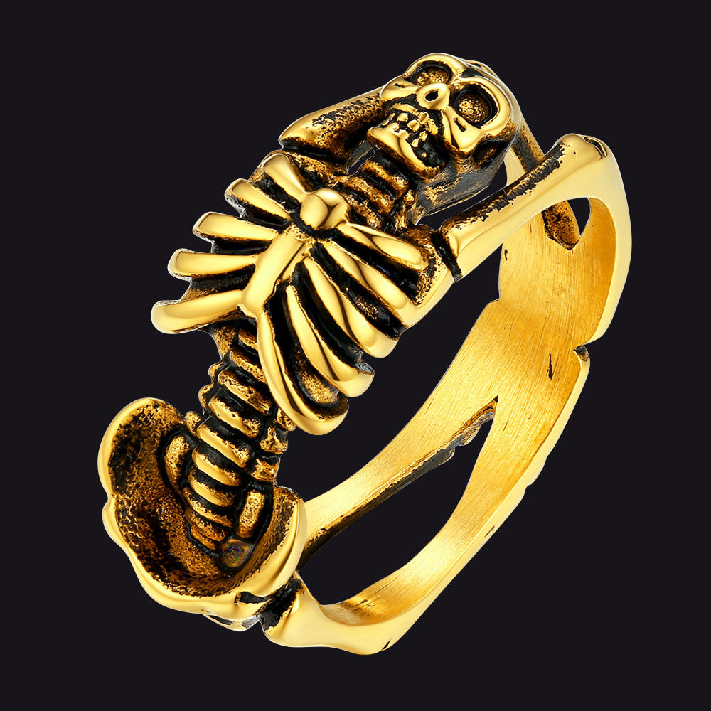 Gothic Cool Skull Rings Halloween Jewellery for