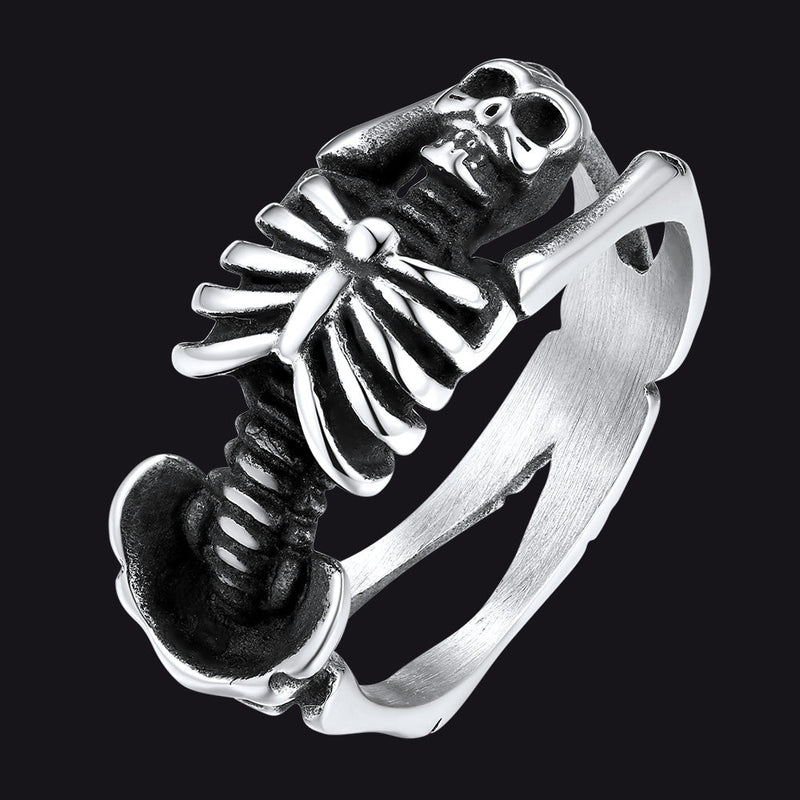 Gothic Cool Skull Rings Halloween Jewellery for