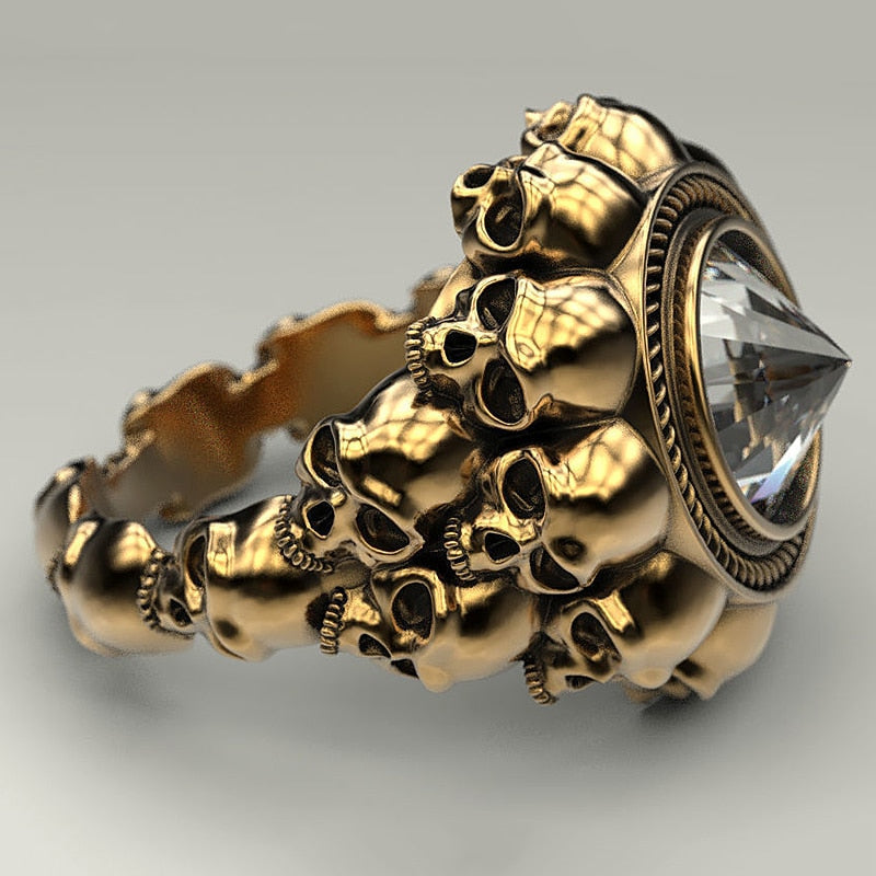 Retro Skull Ring