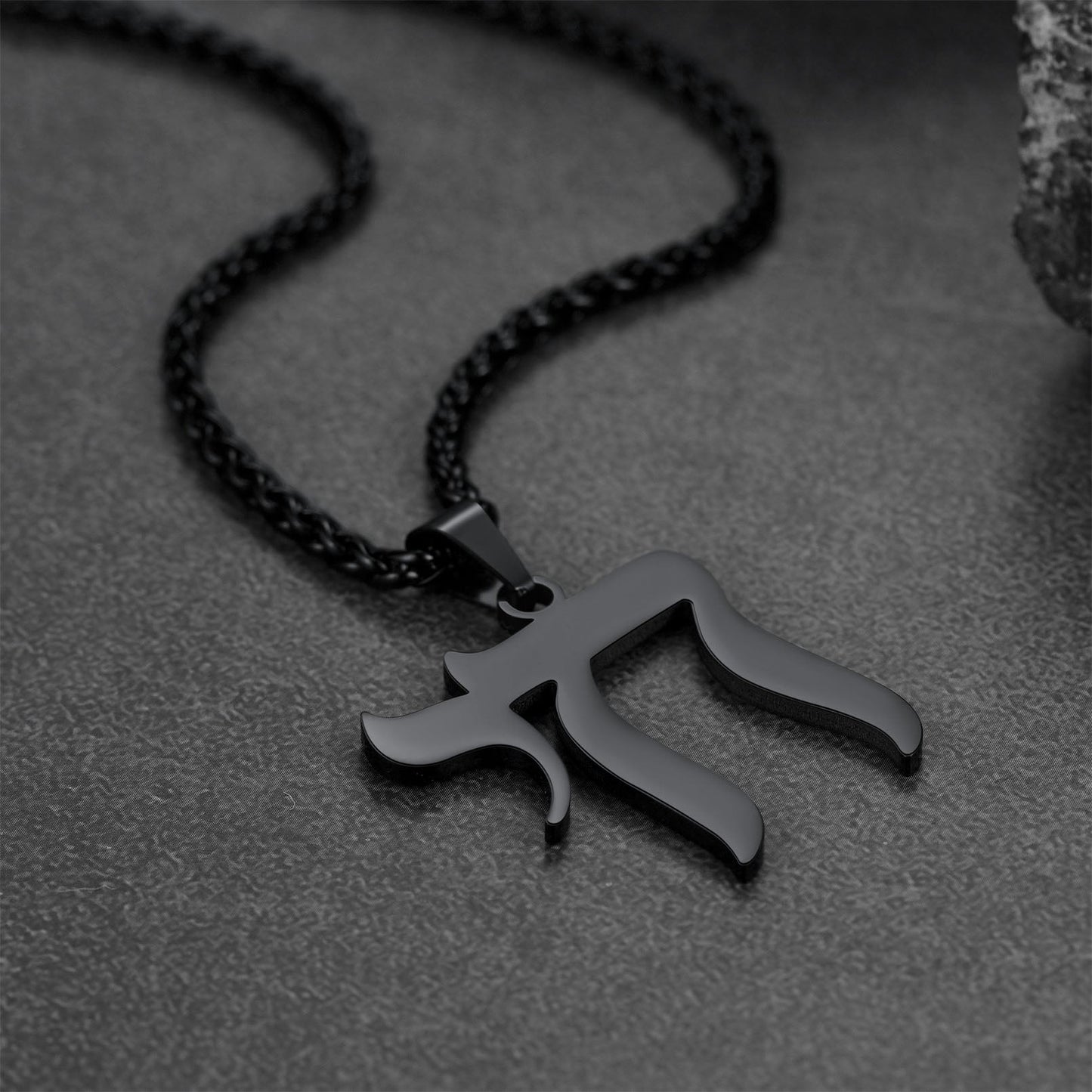 Hebrew Chai Letters Amulet Necklace for