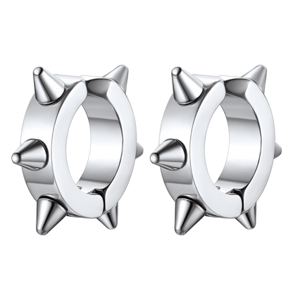 Flash Hook Hedgehog Ear Clip Earrings for