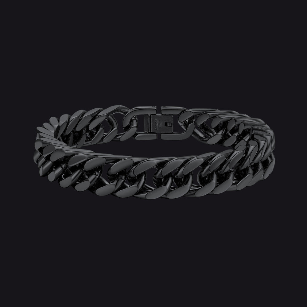 Thick Cuban Link Bracelet for in Stainless Steel