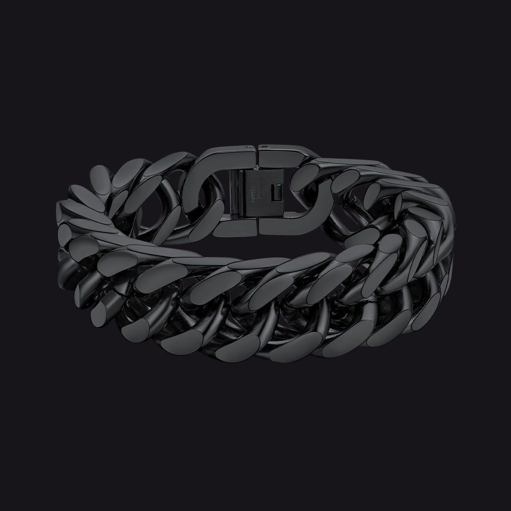 Thick Cuban Link Bracelet for in Stainless Steel