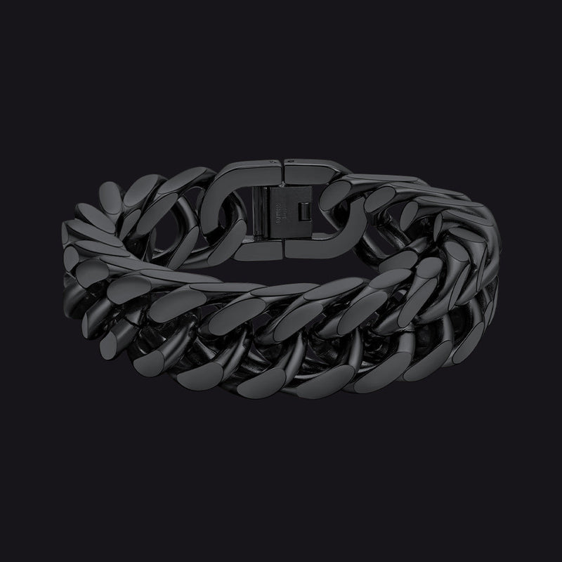 Thick Cuban Link Bracelet for in Stainless Steel