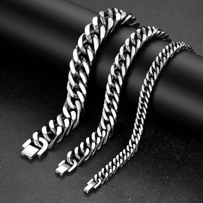 Thick Cuban Link Bracelet for in Stainless Steel