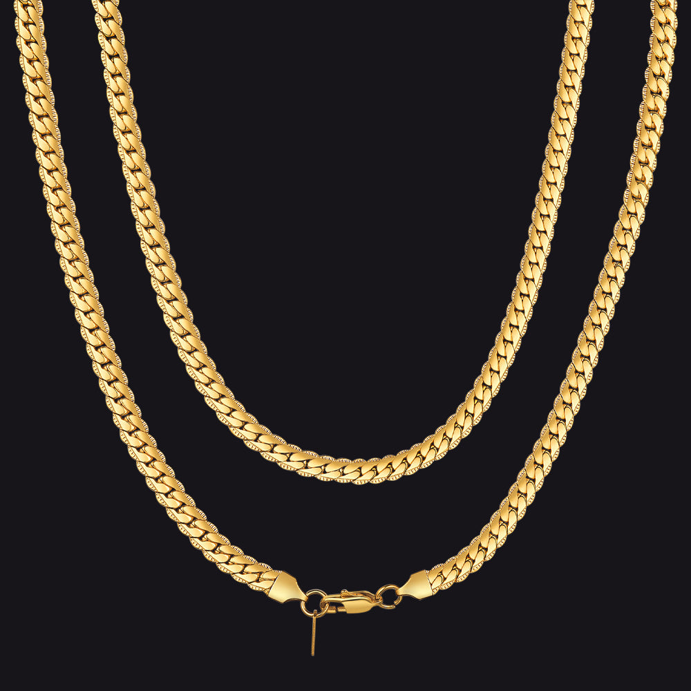 Thick Cuban Chain Stainless Steel Link Necklace for